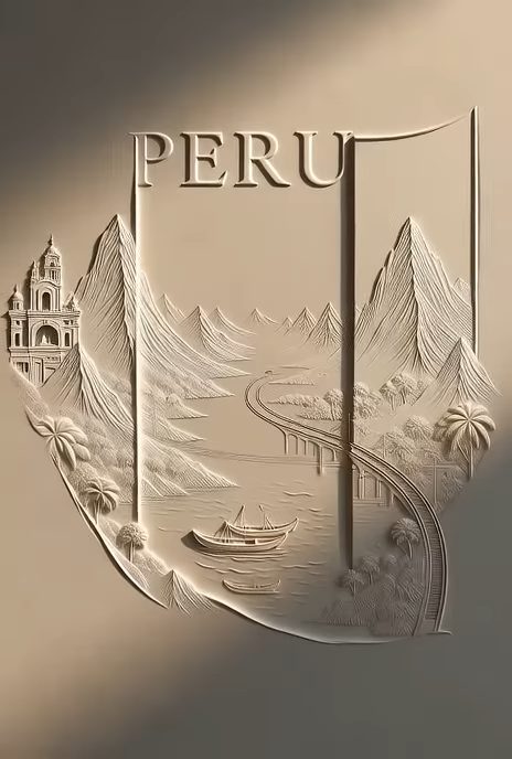 Embossed Peru: White Art Blooms to Life