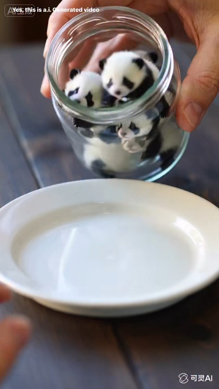 Whimsical Pandas Pour From Jar and Play