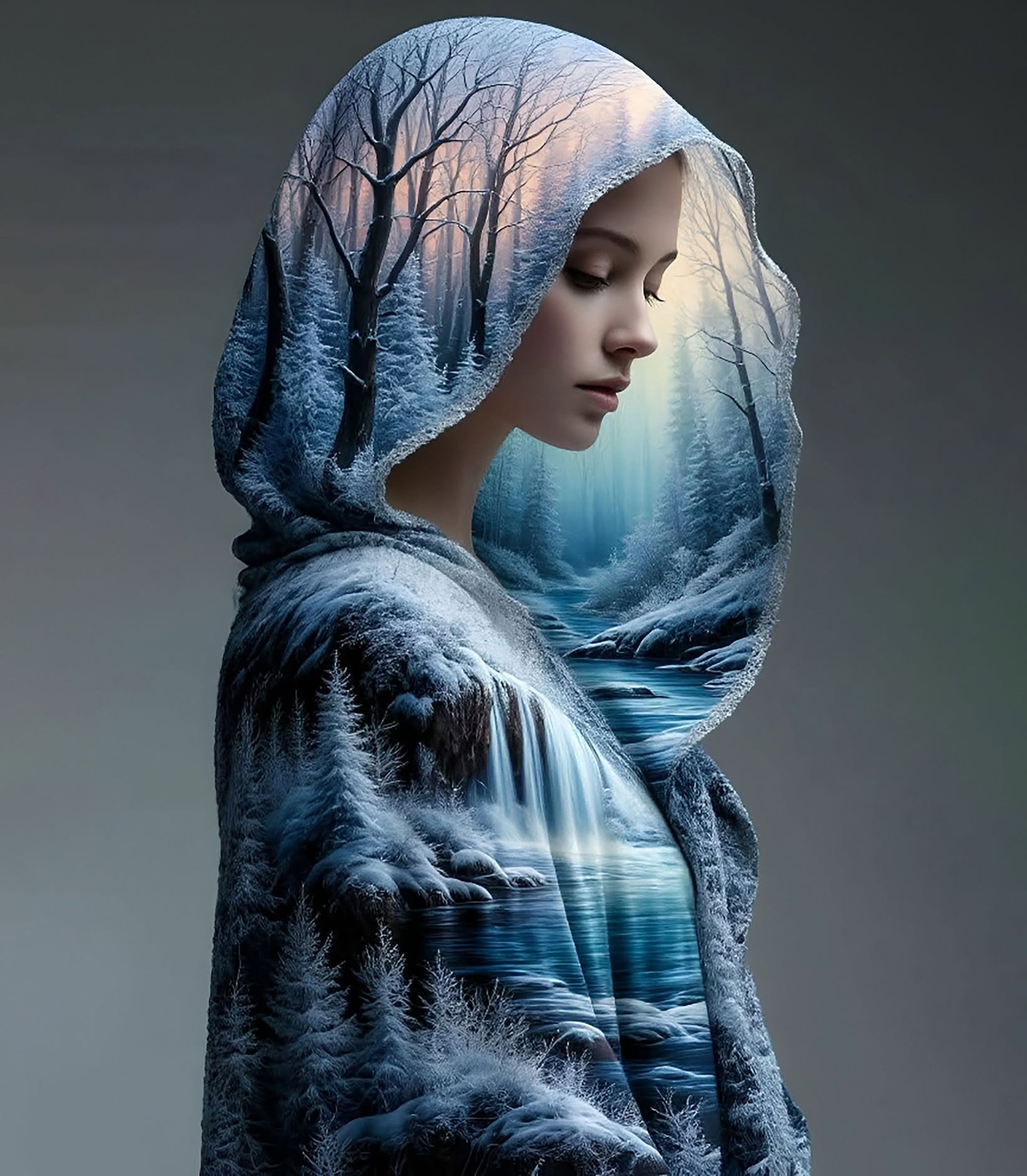 Mystic Winter Double Exposure