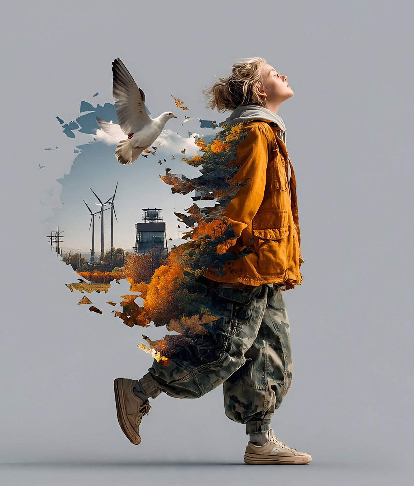 Surreal Dissolving Freedom Landscape