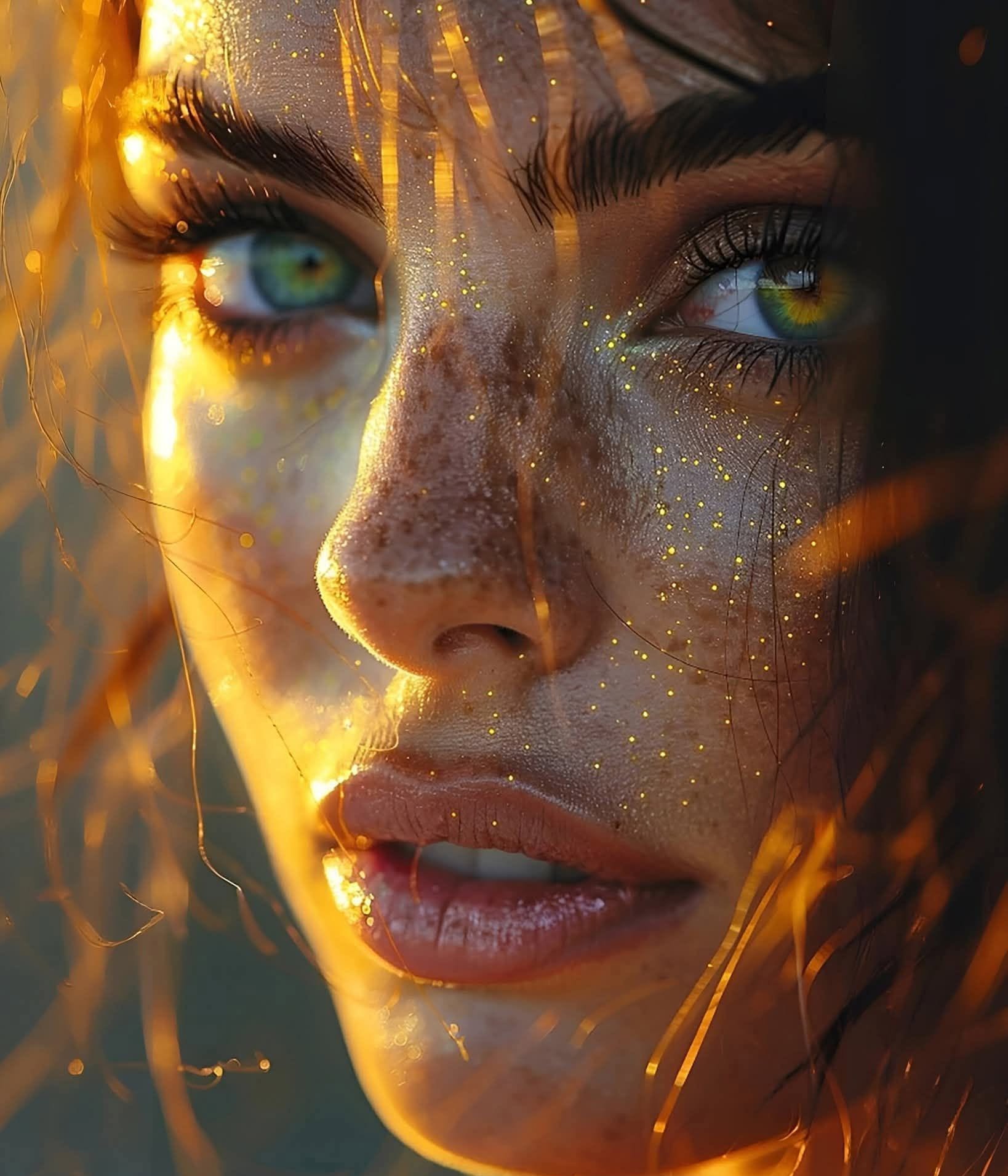 Glowing Eyes, Golden Dust Beauty