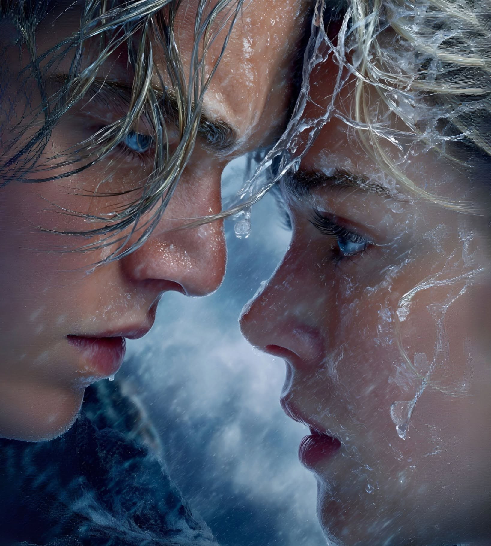 Frozen Love: Cinematic Icy Embrace