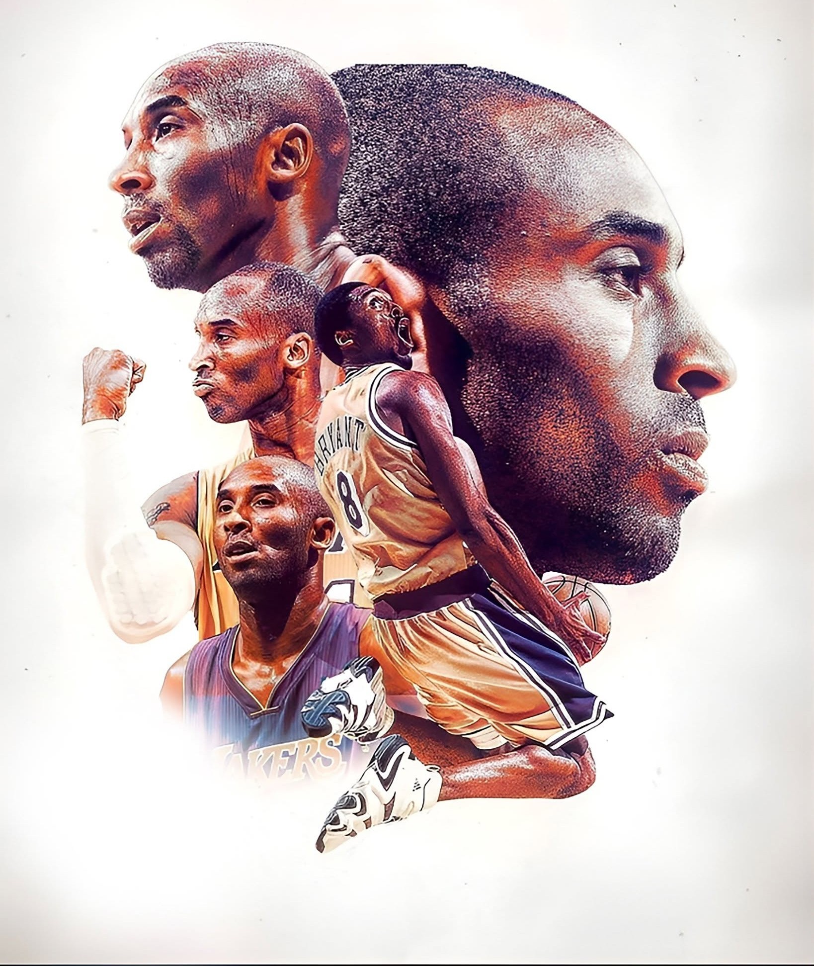 Kobe Bryant: Dynamic Multi-Exposure Lakers Legend