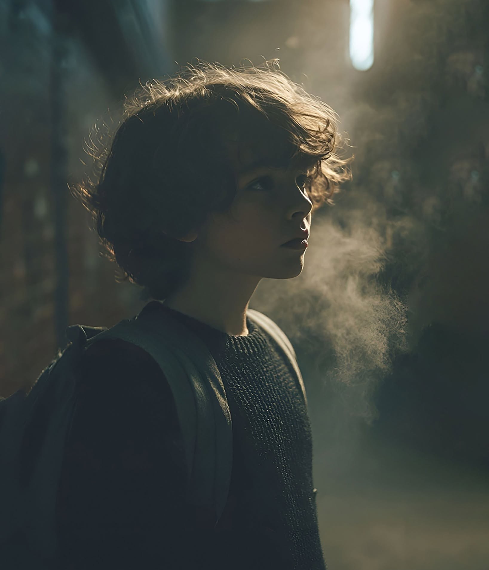 Golden Lit Forest Boy, Misty Breath