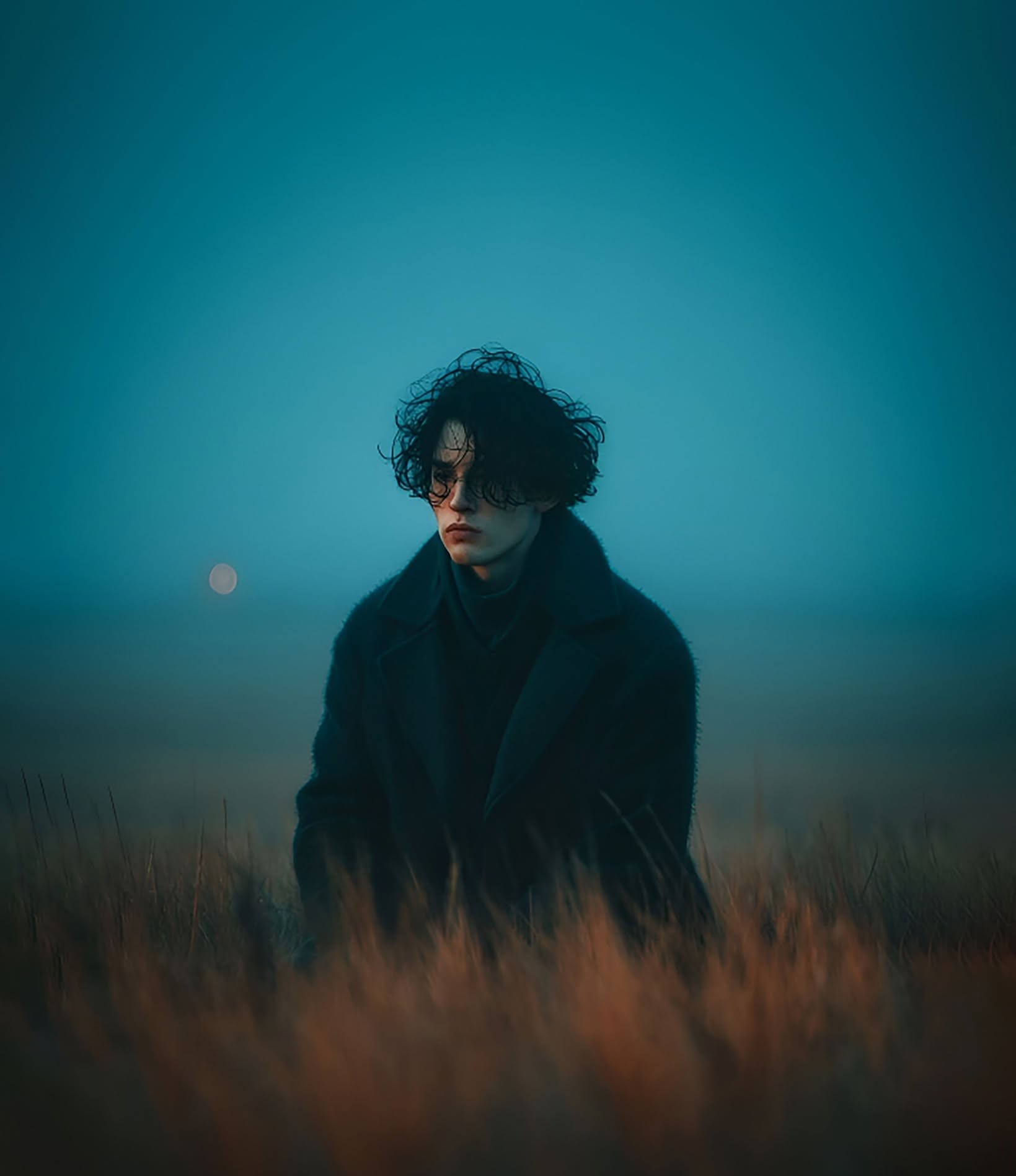 Melancholic Fog Cinematic Portrait