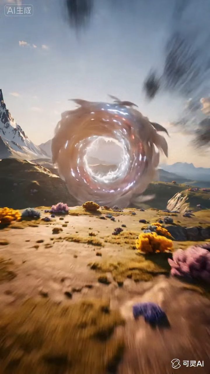 Vibrant Vortex: Gateway to a Serene New World