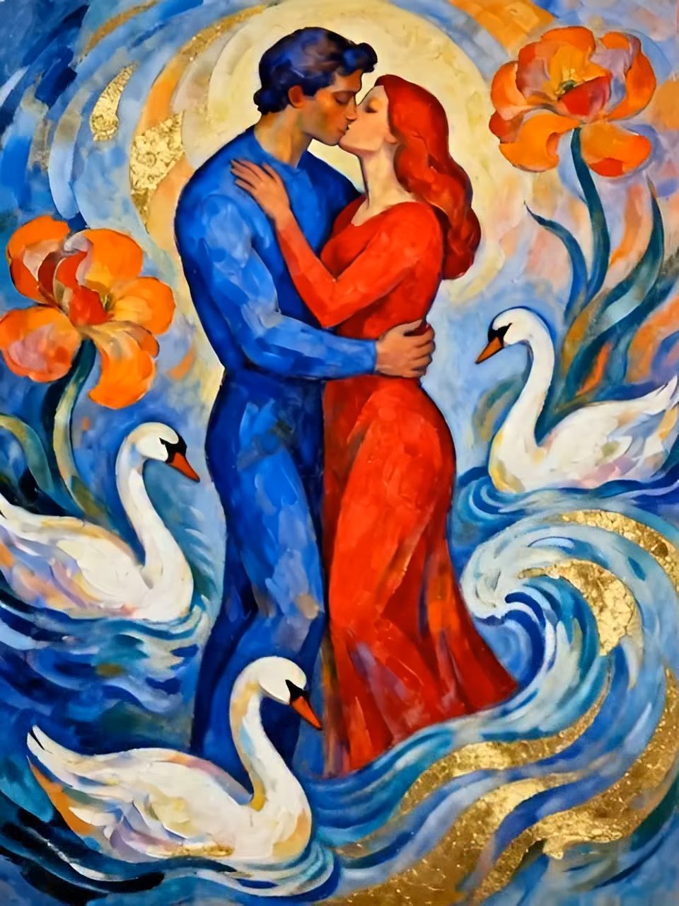 Swirling Love Dream Painting