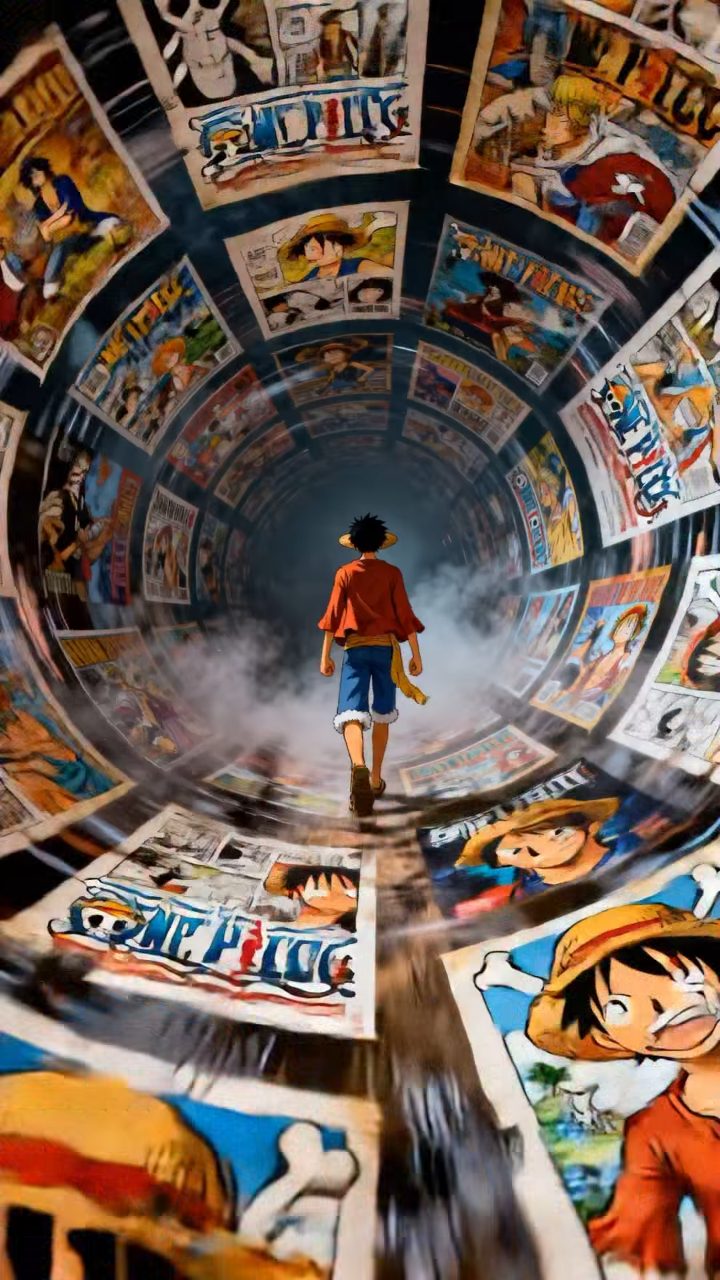 One Piece Poster Vortex: Luffy's Walk