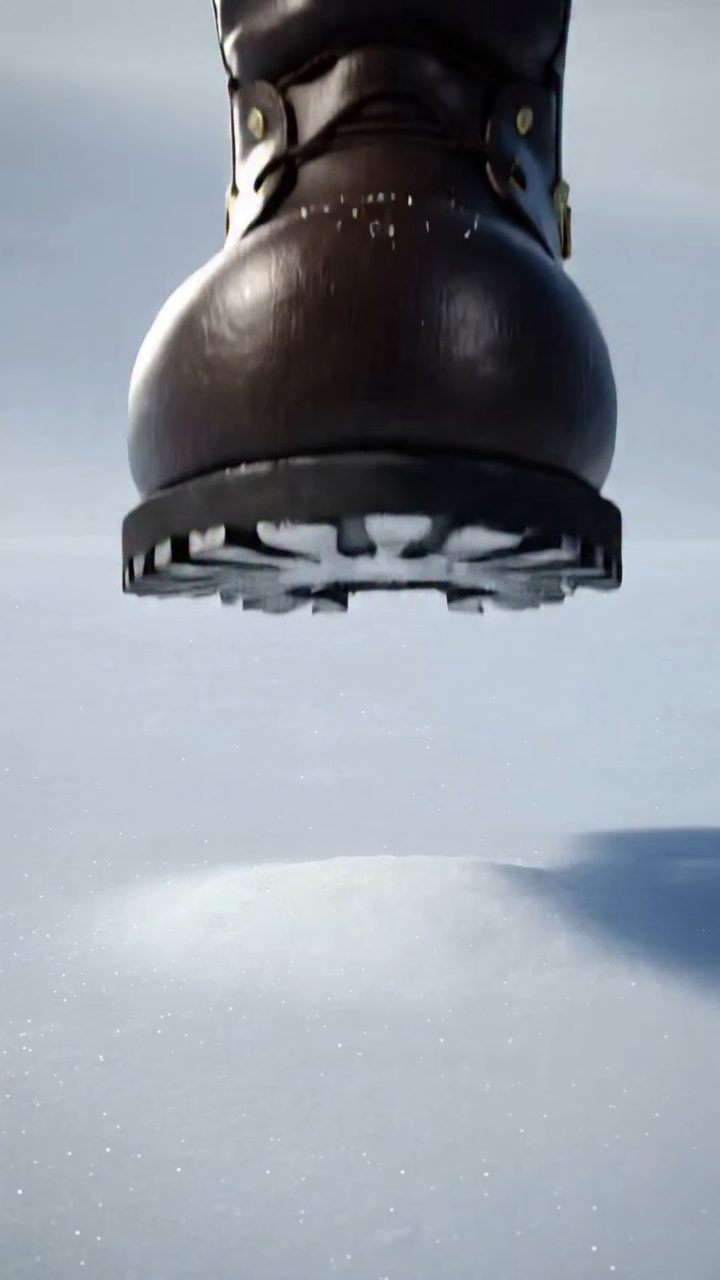 Santa's Boot: Living Snow Figure