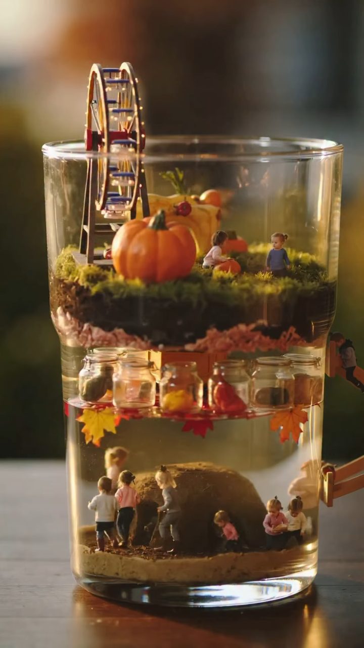 Harvest Microcosm: Glass Cup Dual World