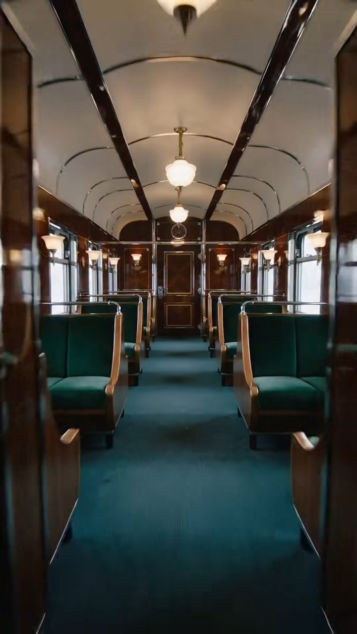 Glamorous Art Deco Train Reveal