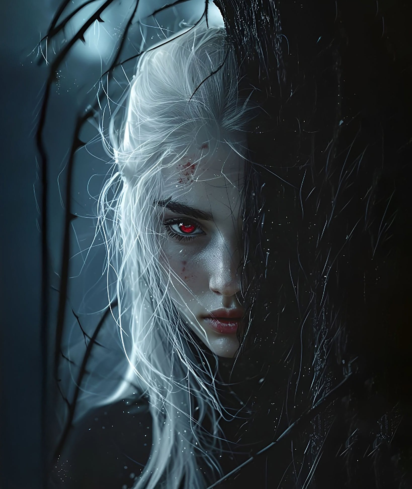 Crimson Gaze: Pale Woman of Haunted Forest
