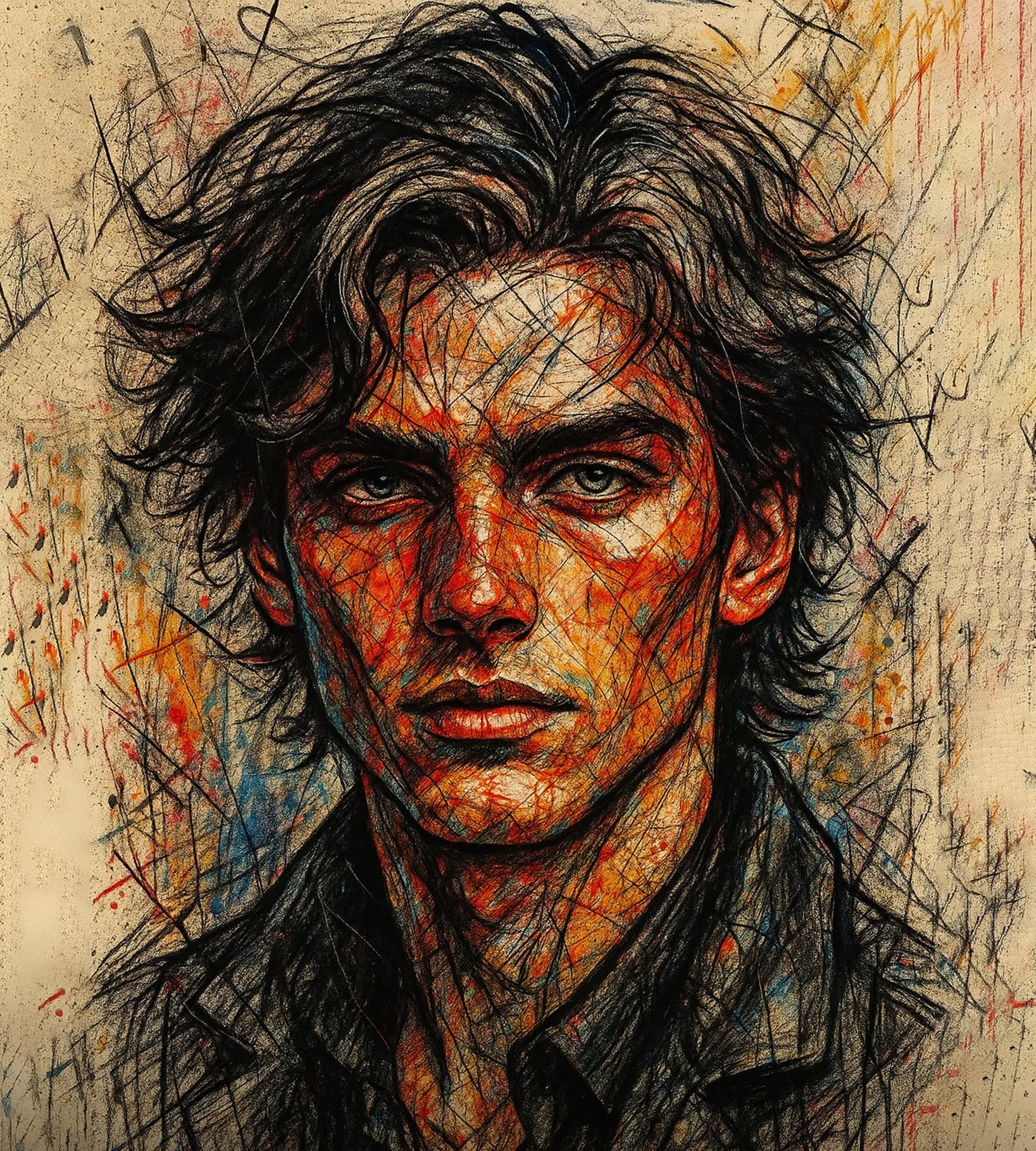 Gritty Graffiti Attitude Portrait