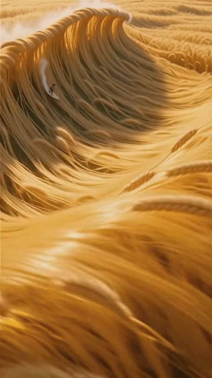 Surfing Amber Waves of Grain
