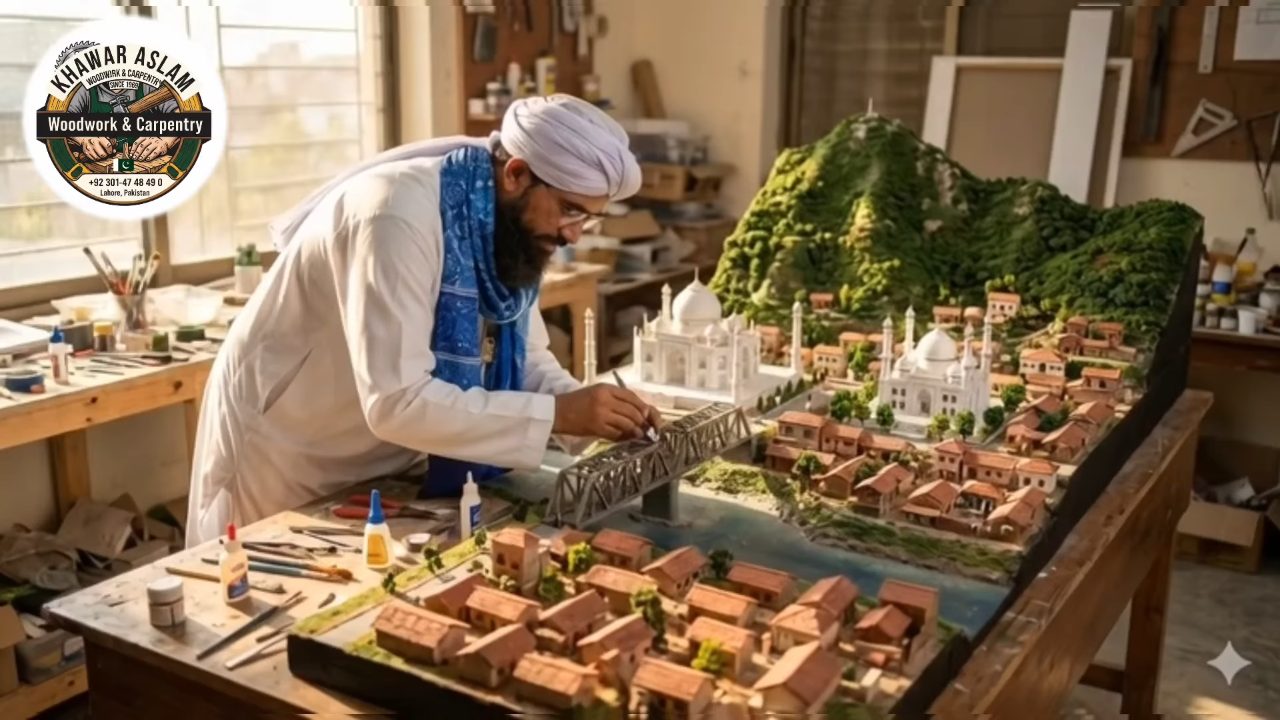 Pakistani Artisan Crafts Intricate Miniature City