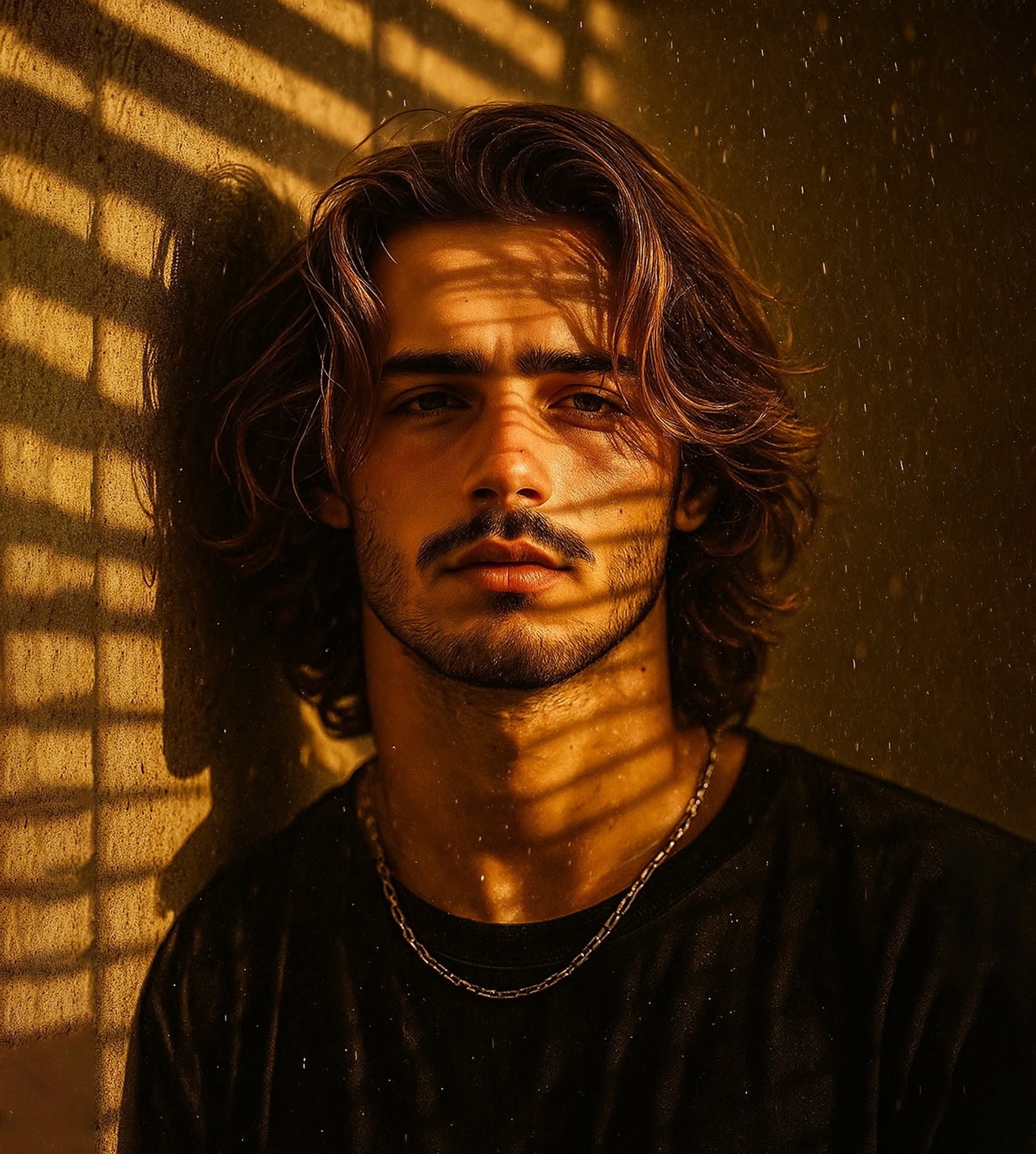 Cinematic Golden Rain Shadows