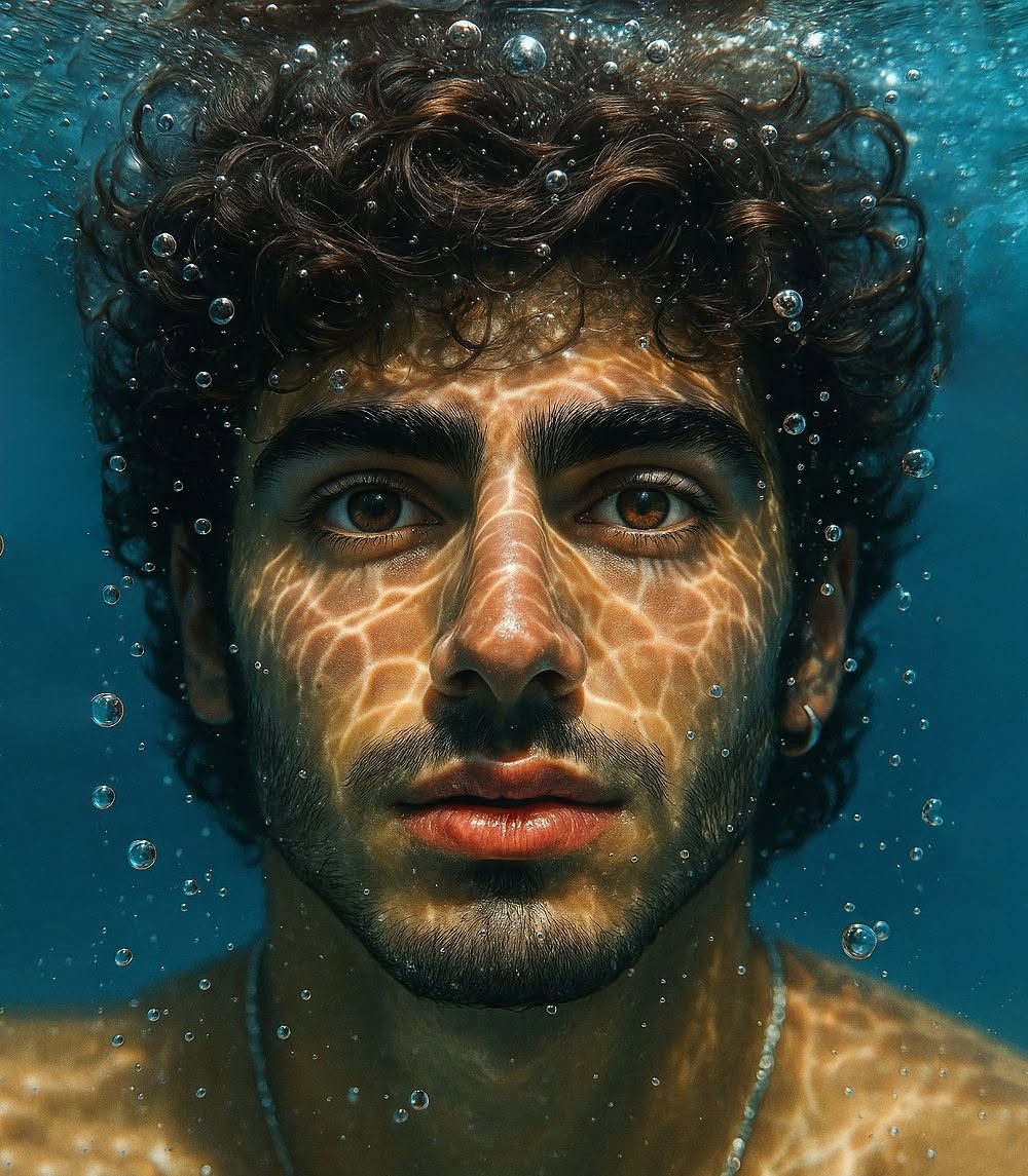 Hyperrealistic Underwater Dream Portrait