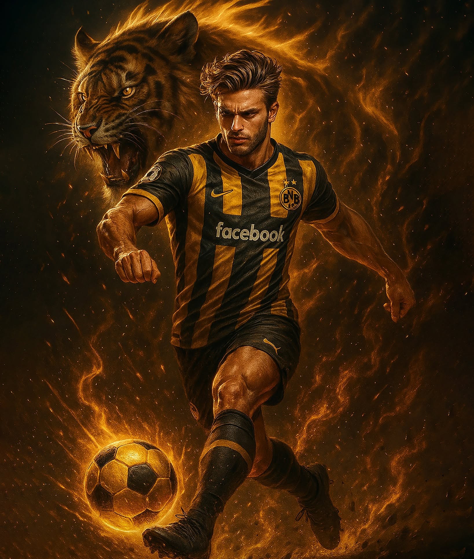 Tiger Roar, Fiery Soccer Kick