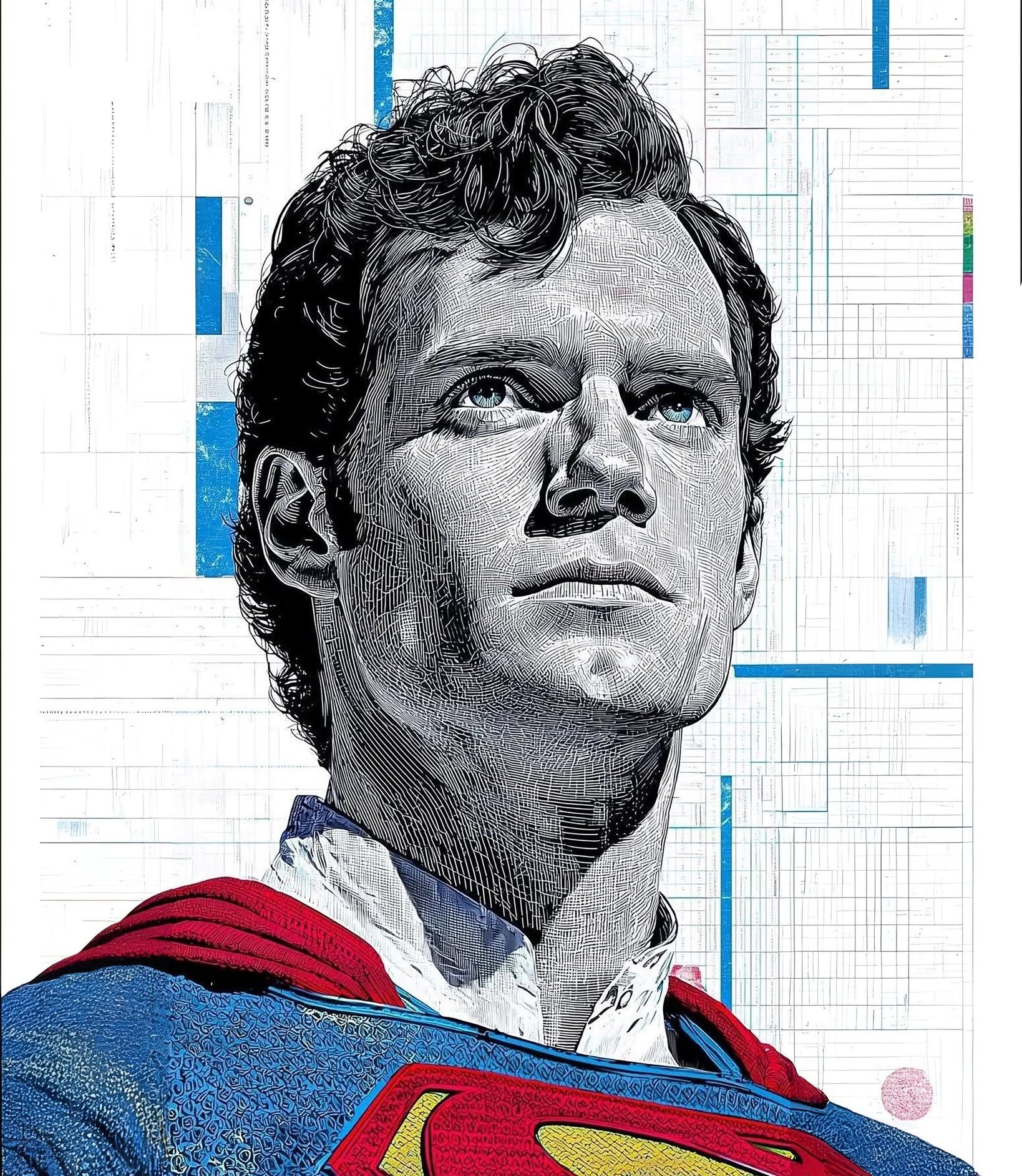 Engraved Superman: Heroic Linework