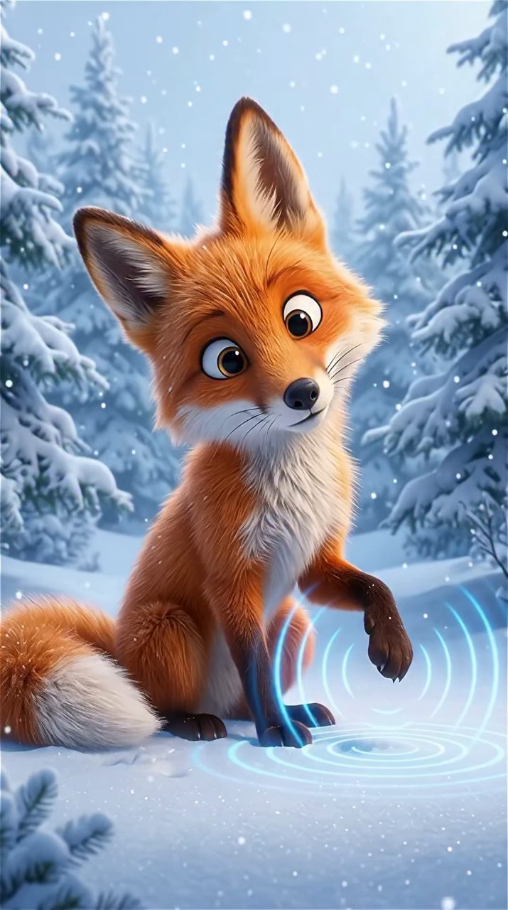 Pixar Fox Hears Beneath The Snow