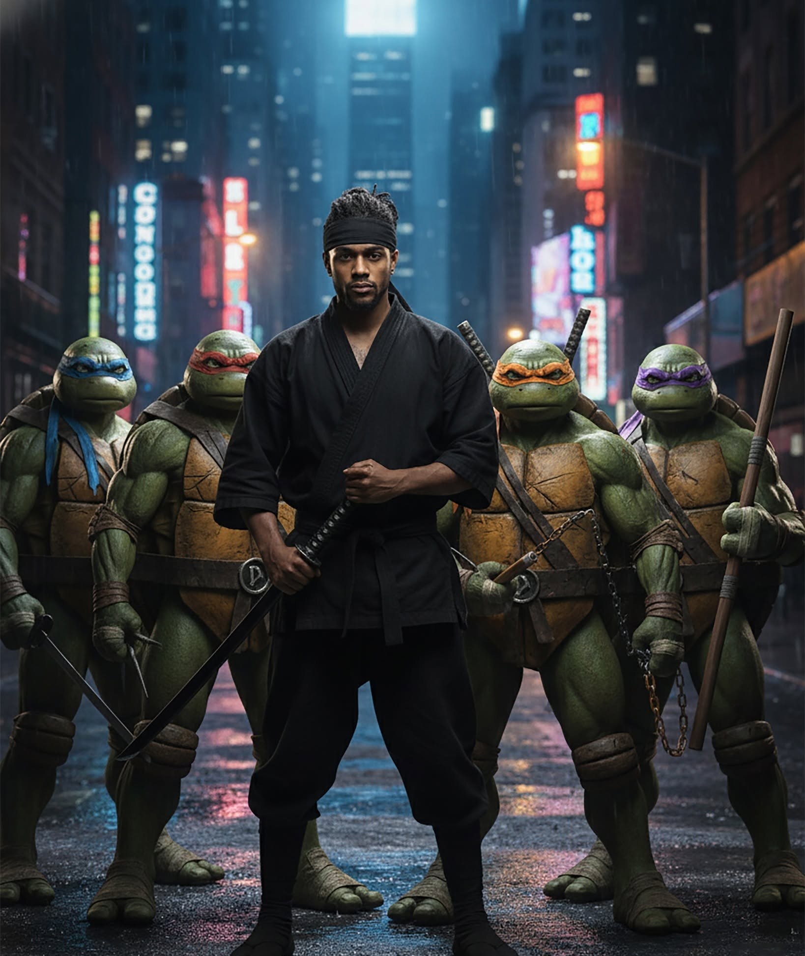 Samurai Turtles: Neon Rain