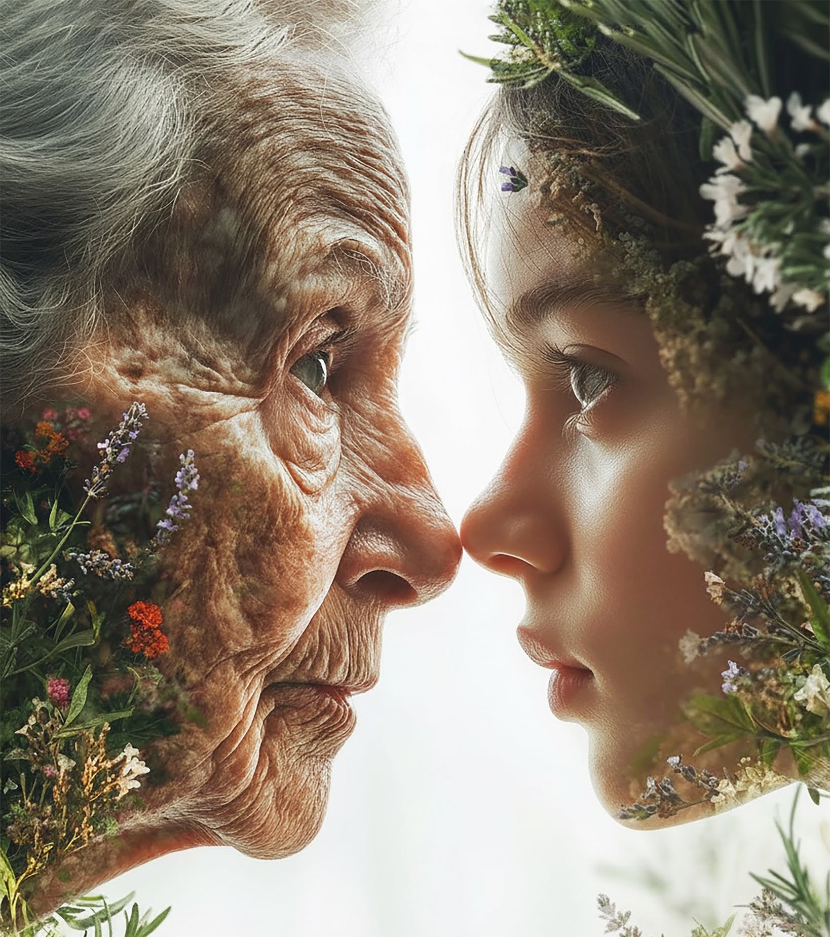 Nature's Embrace: Timeless Generational Bloom