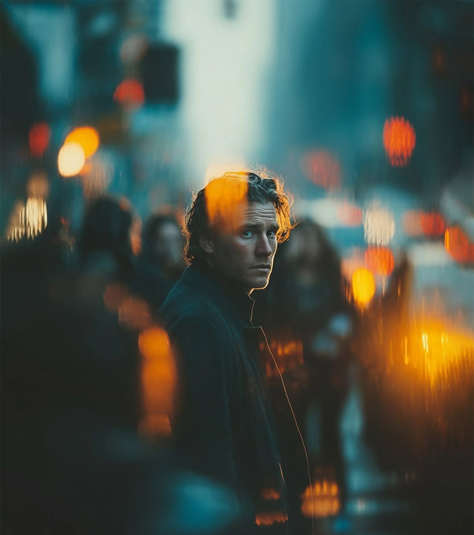 Double Exposure: Calm Amidst Motion