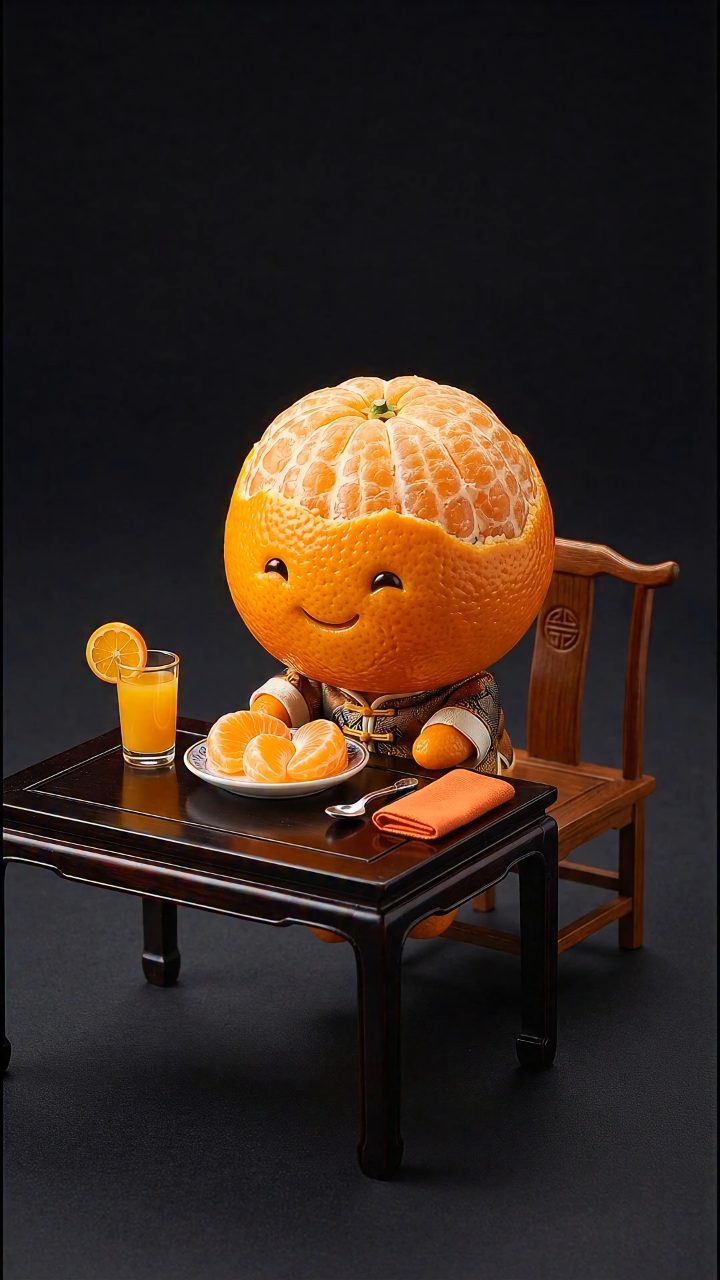 Mandarin's Surreal Juicy Bite