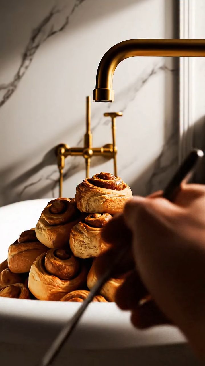 Cinnamon Roll Bathtub: Icing Overflow