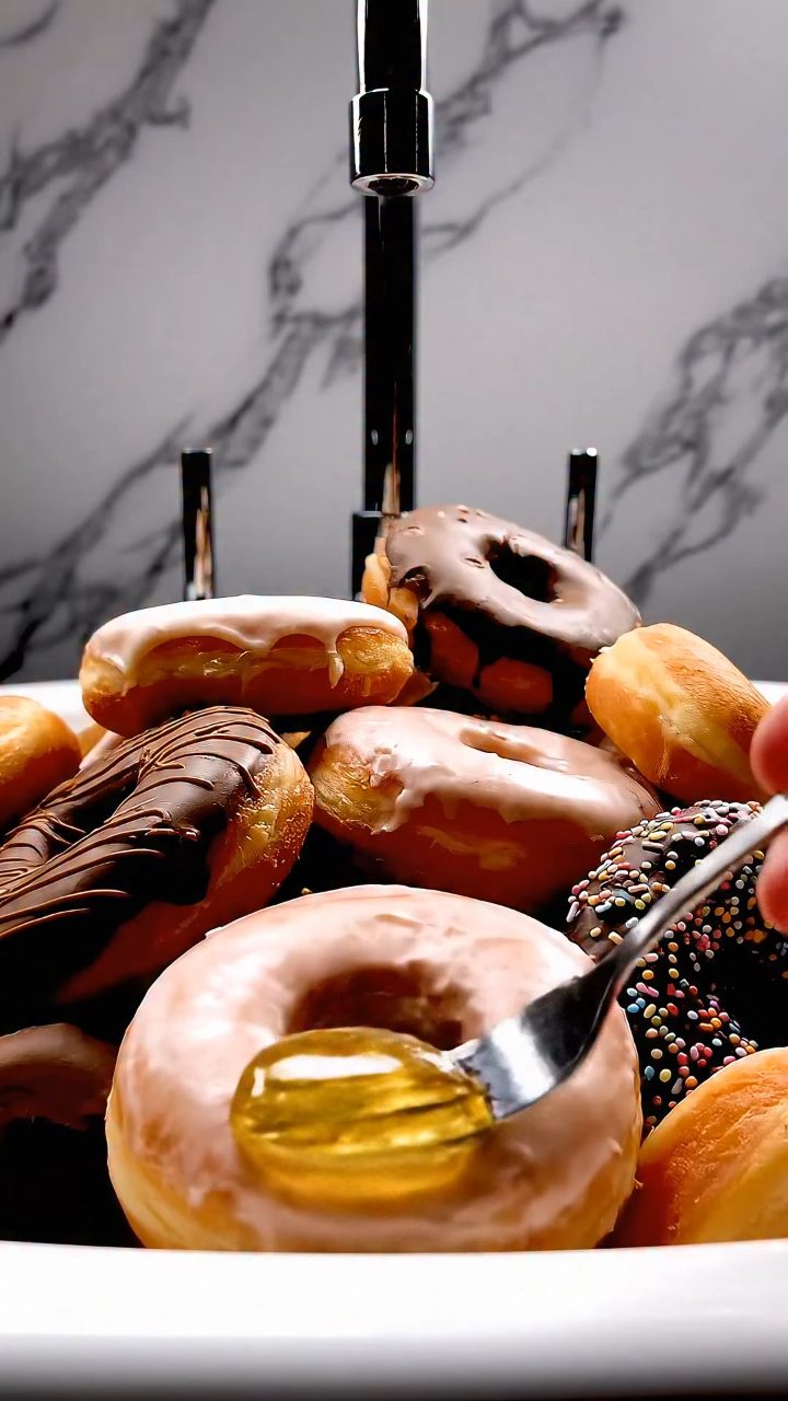Cinematic Bathtub Donuts: Honey Glaze POV