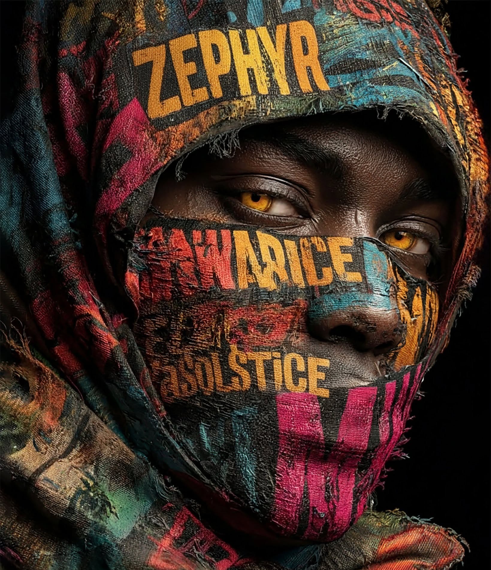 Zephyr's Gaze: Street Art Enigma