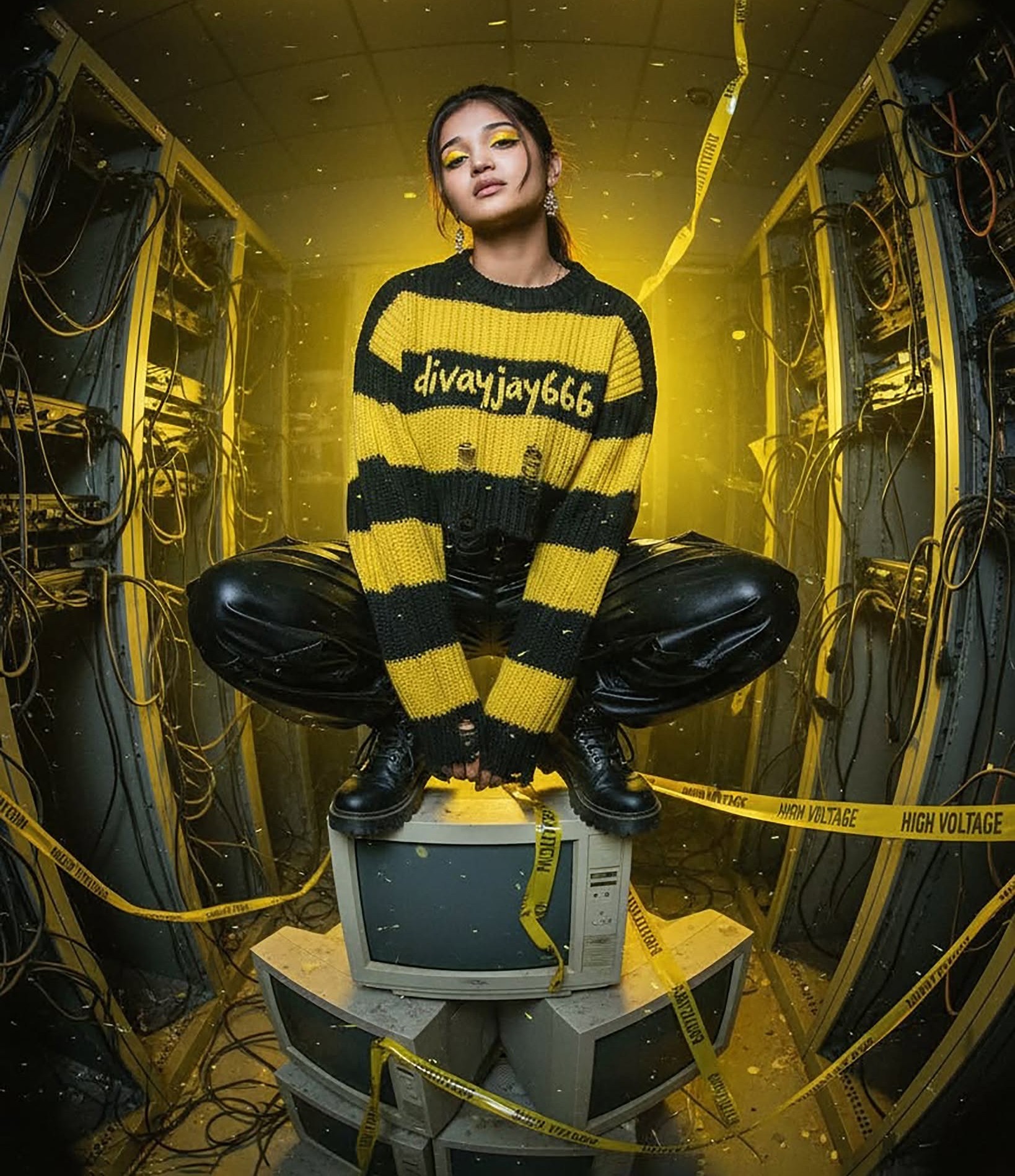 High Voltage Cyberpunk Retro Fashion
