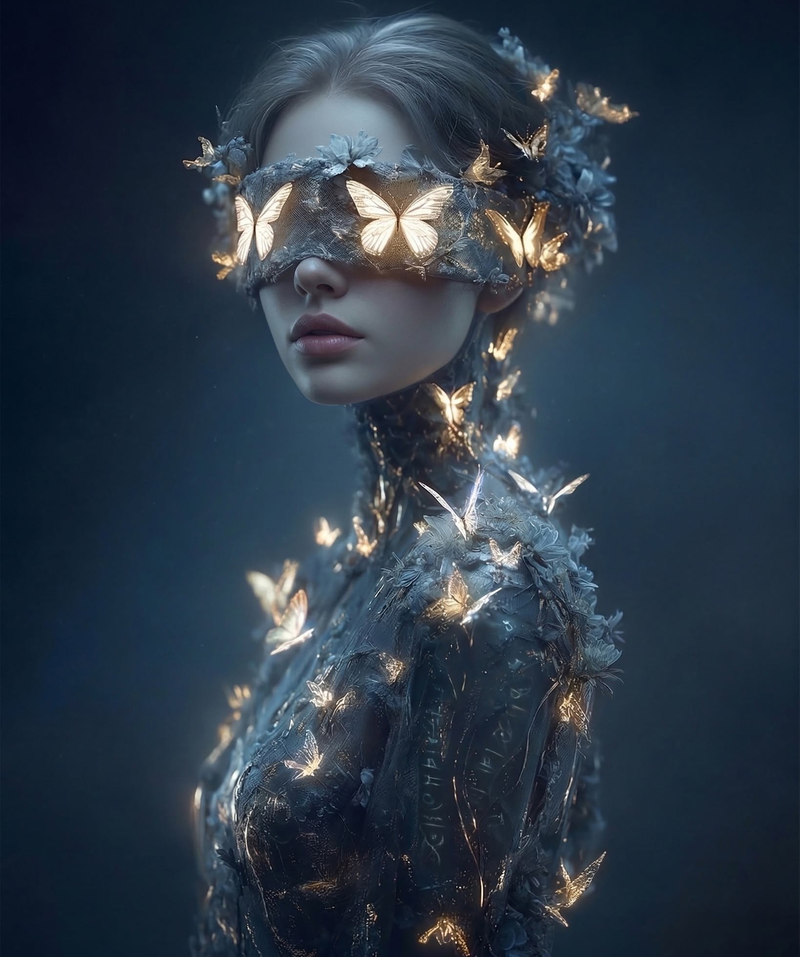 Surreal Butterfly Blindfold Vision