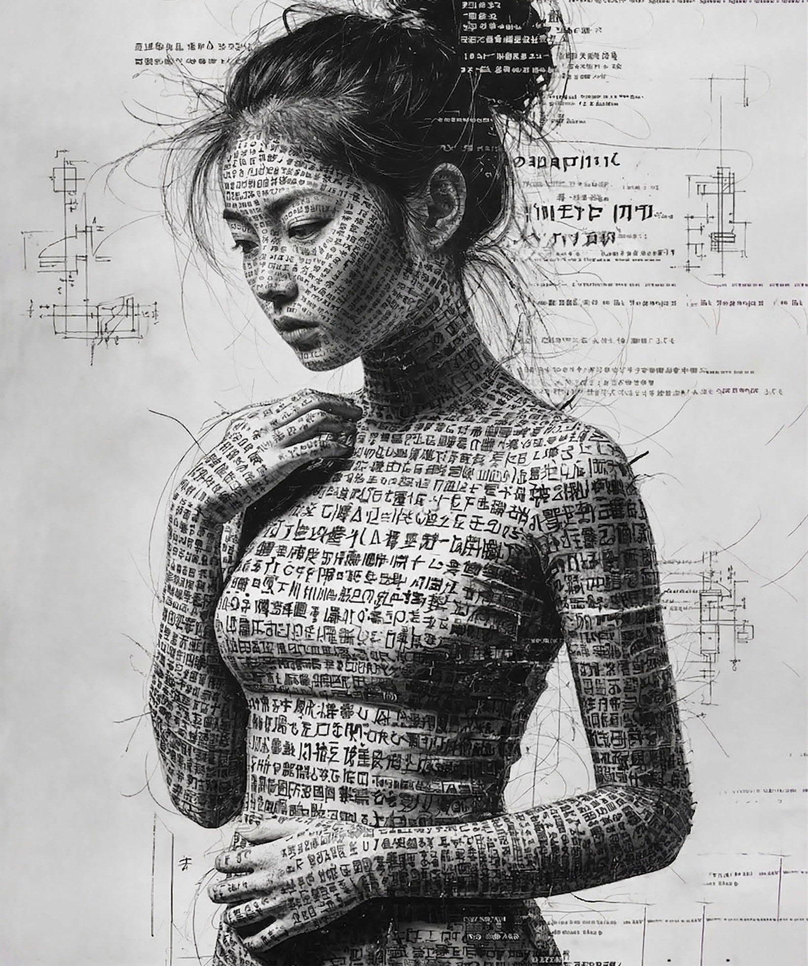 Living Ink Schematic Contemplation