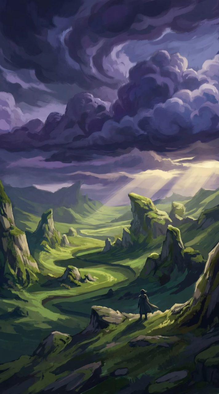 Anime Purple Cloud Valley