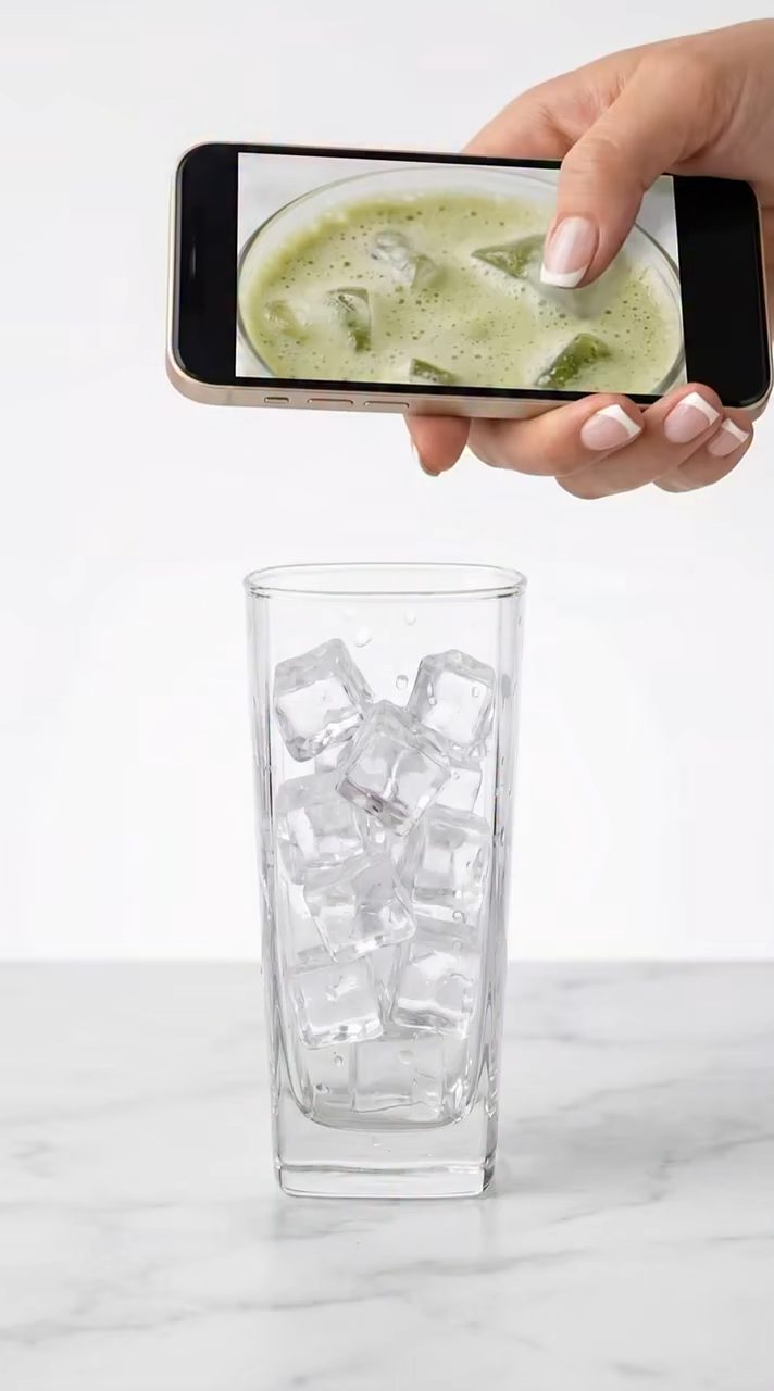 Matcha Magic Phone Pour