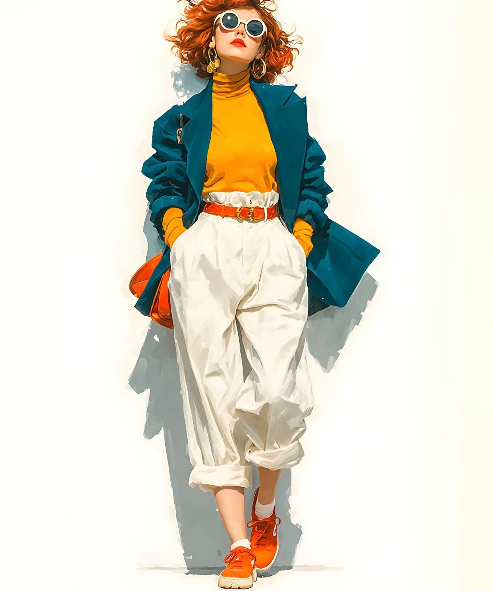 Stylish Retro Street Fashion Poster