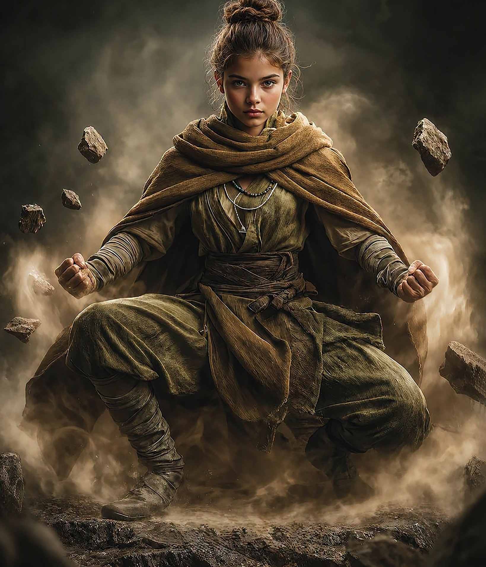 Telekinetic Nomad Warrior Meditates