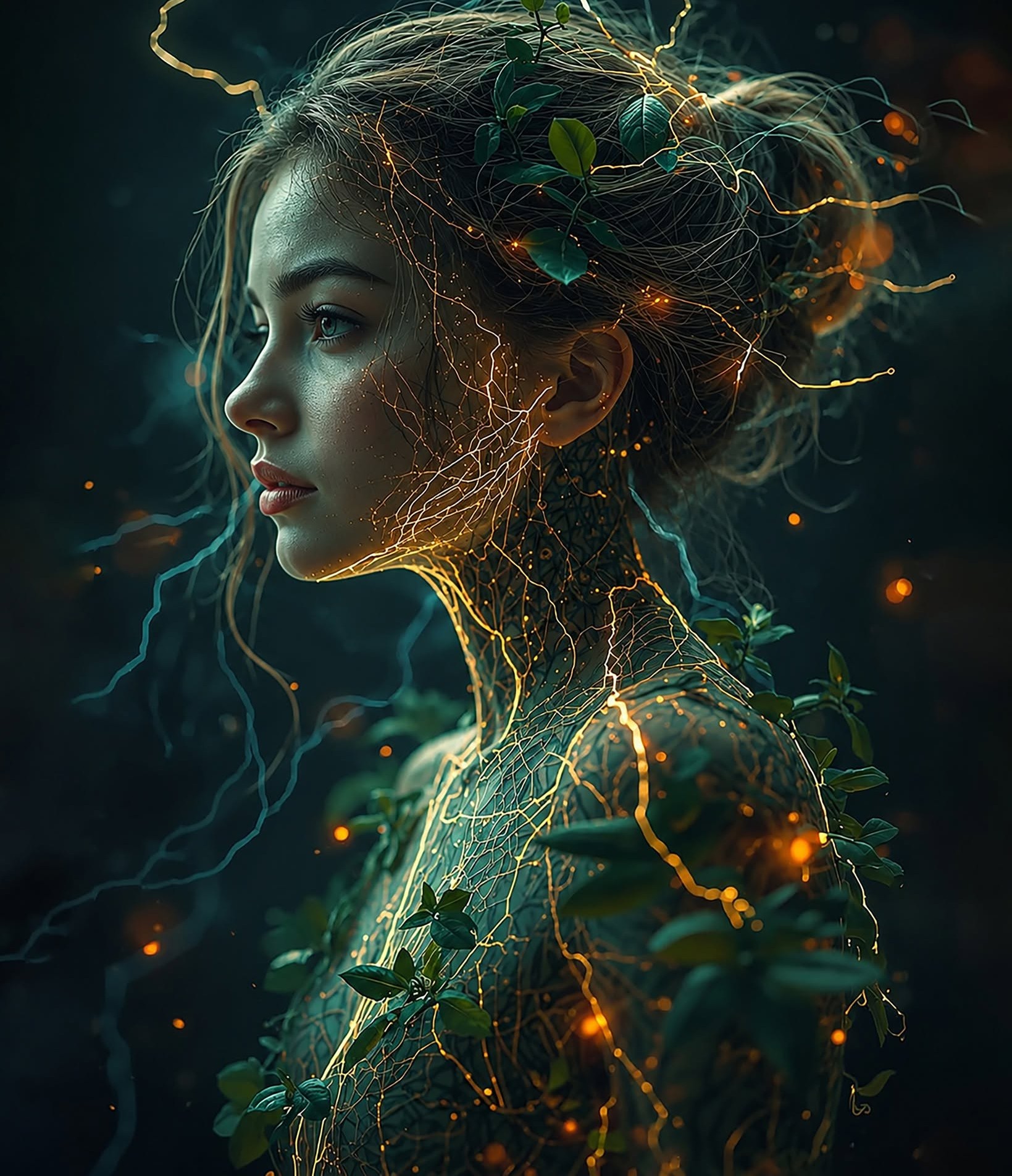 Bioelectric Forest Cybernetic Muse