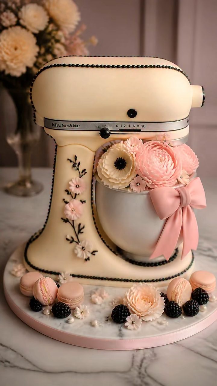 Hyperreal Mixer Cake Pink Scoop