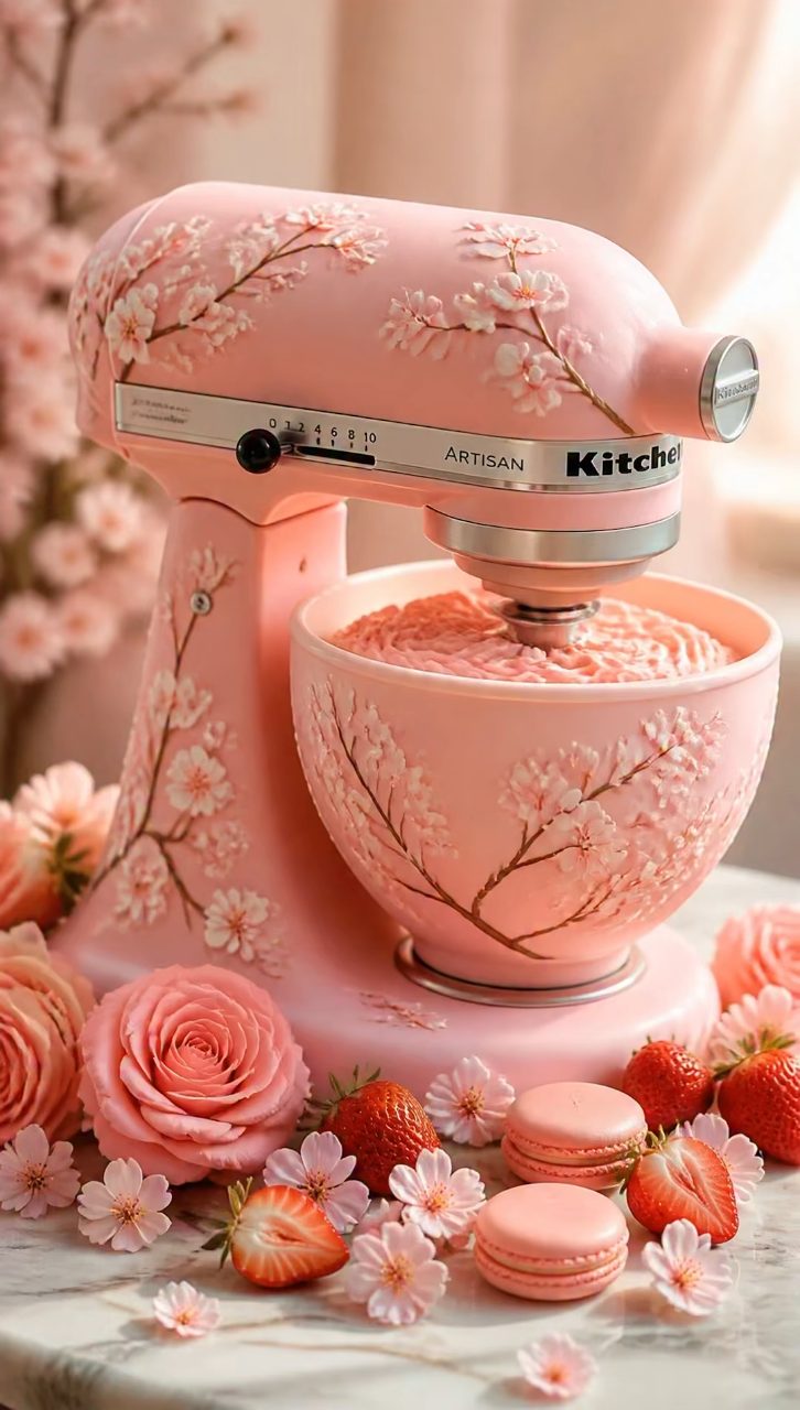 Dreamy Pink Mixer Cake Reveal