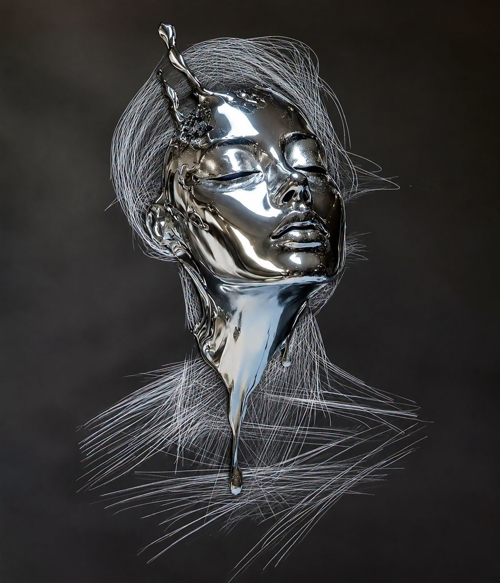 Liquid Chrome Cybernetic Serenity