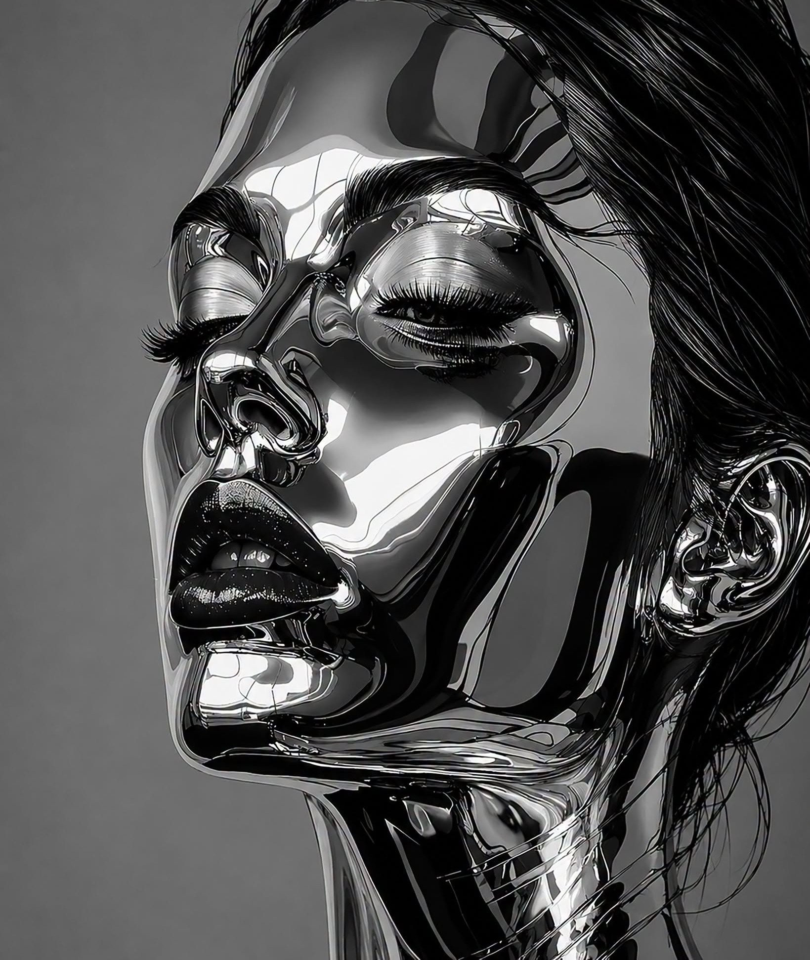 Chrome Liquid Metal Beauty