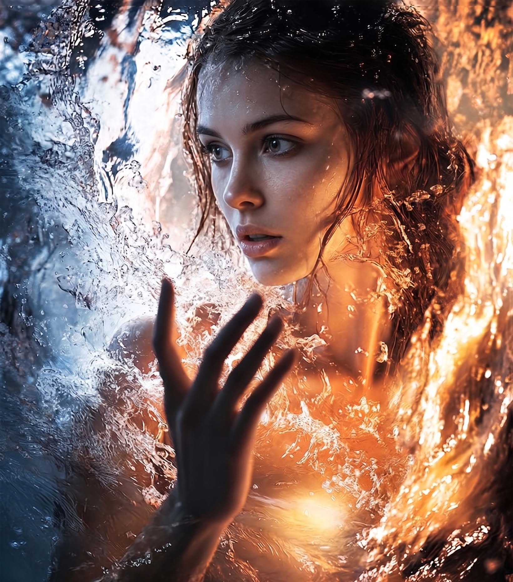 Ethereal Fire Water Emergence