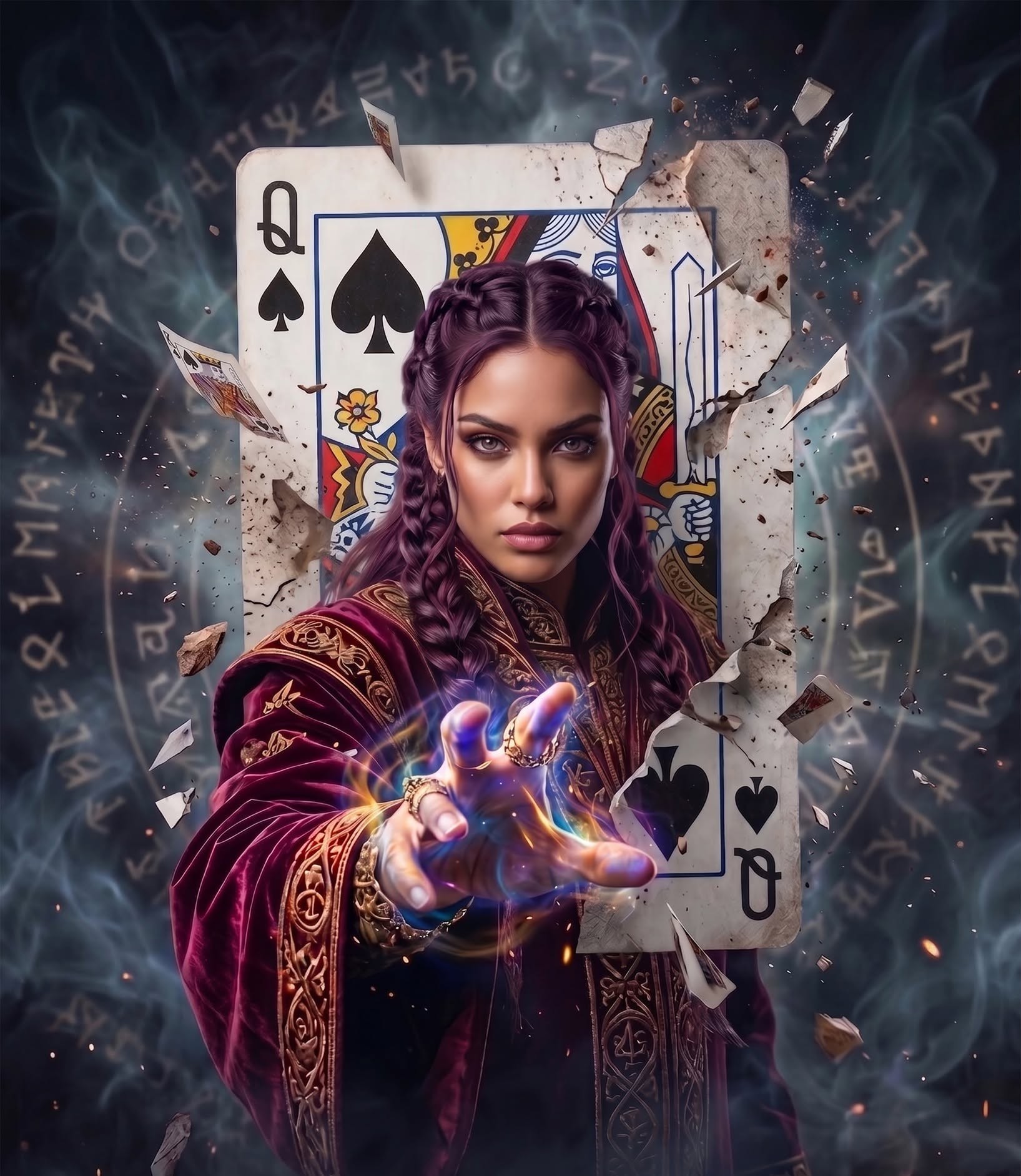 Shattered Queen of Spades Magic