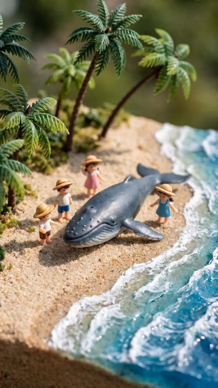 Giant Hand Saves Miniature Whale
