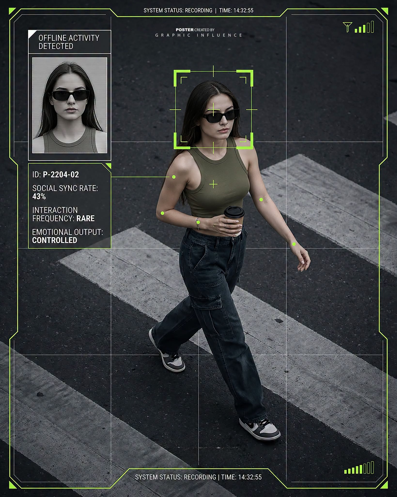Cyberpunk Surveillance: Offline Activity Detected