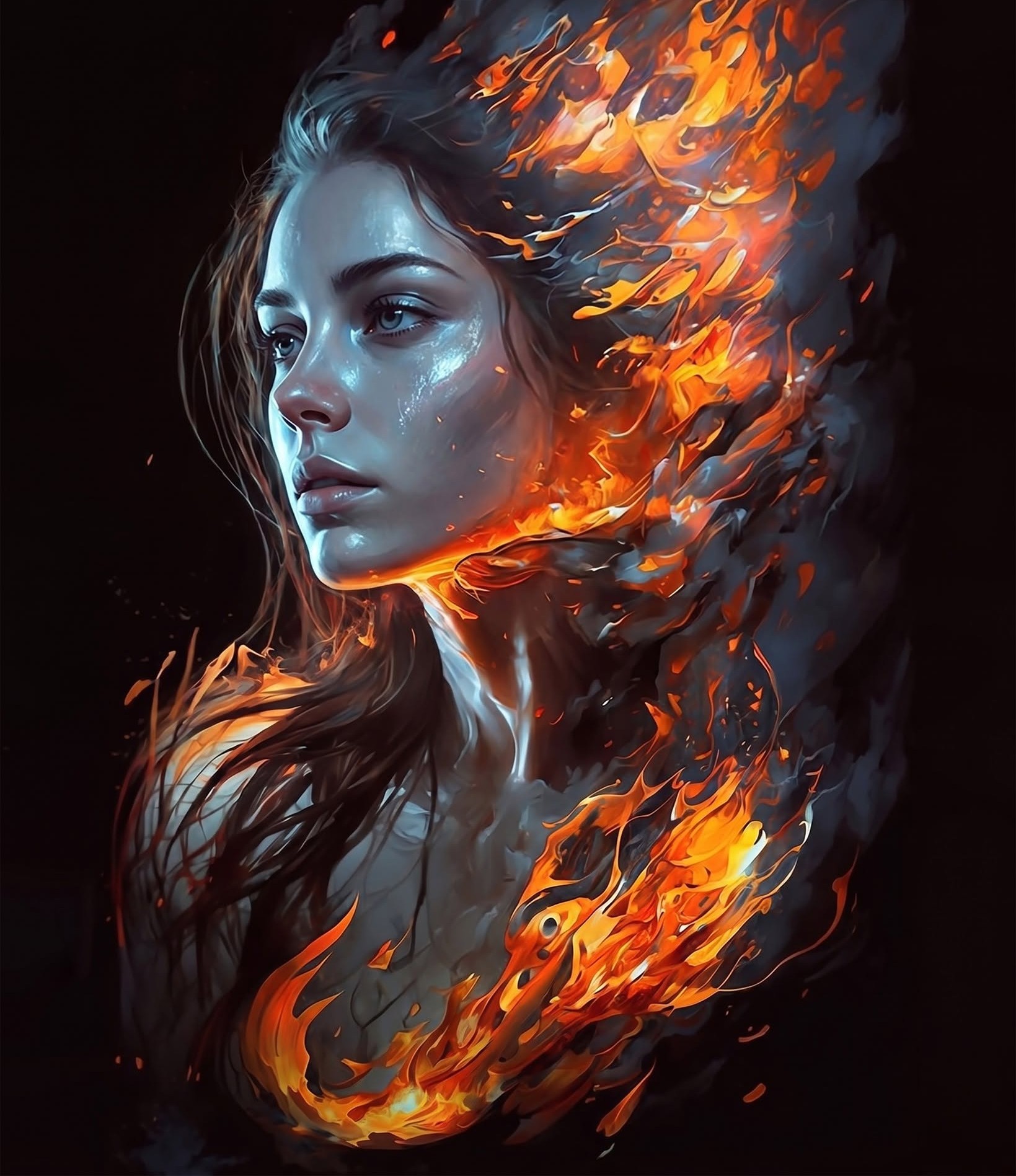 Phoenix Emergence: Fire and Flesh