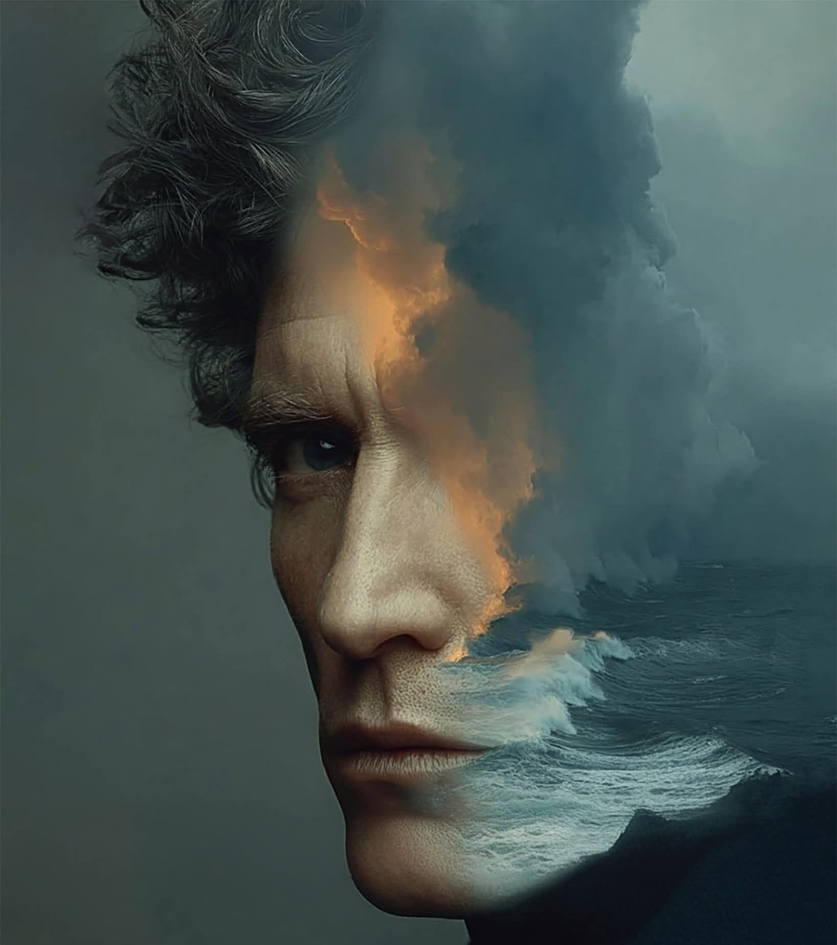 Man and Ocean: A Storm Within