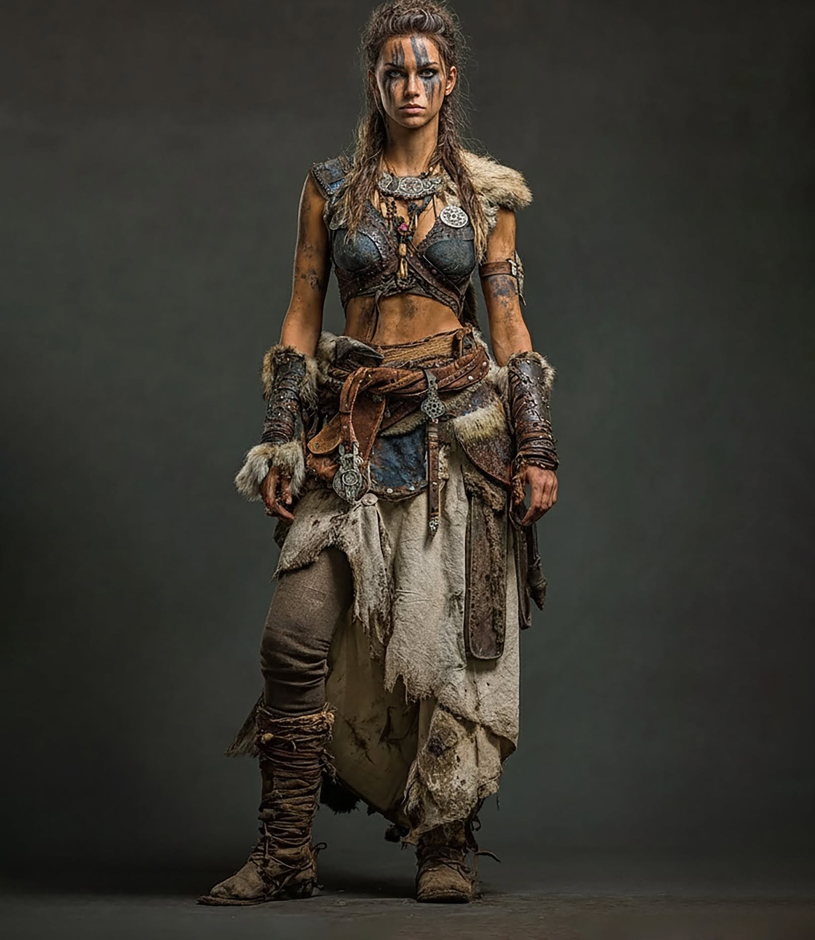 Fierce Viking Shieldmaiden: Studio Warrior